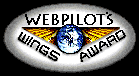 WEBPILOT'S WINGS AWARD